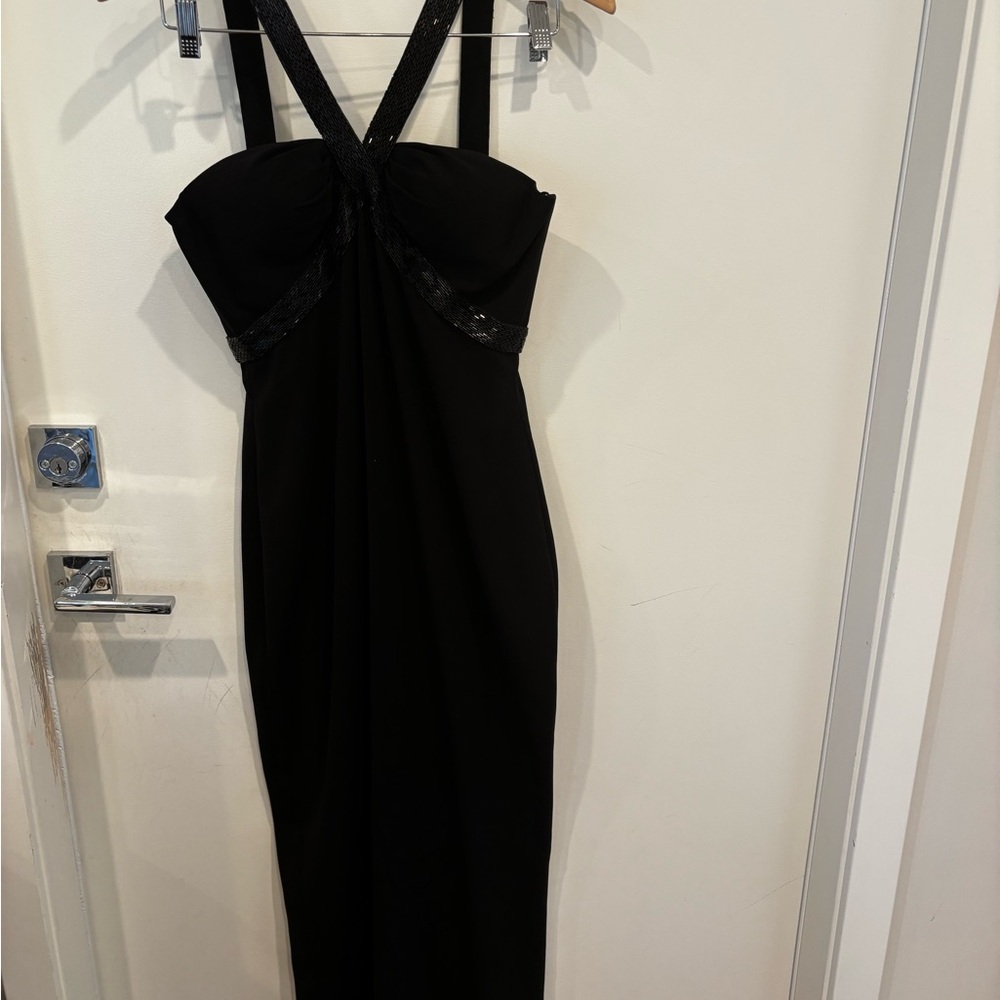 Elegant Strapless Black Dress
